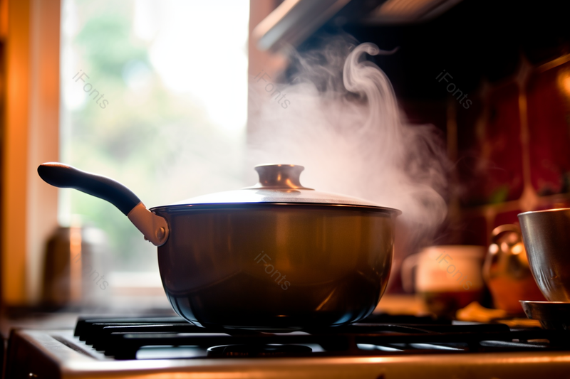 煤气灶上烹饪着美食背景图,高清,摄影图,摄影图片,图片大全,摄影图免费下载